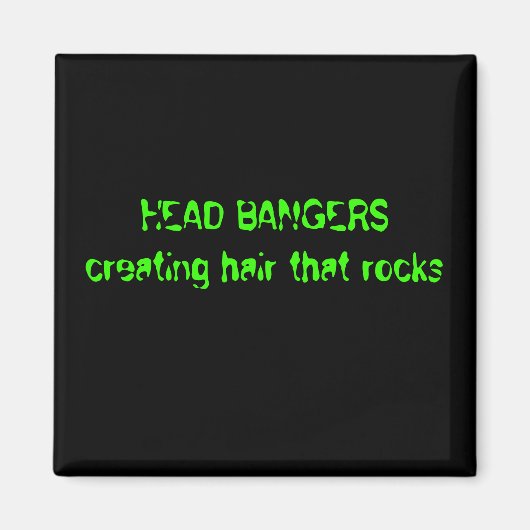 HOOFD BANGERS creëren haar dat rockt Magneet (Voorkant)