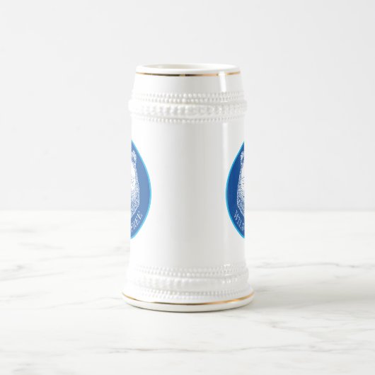 Hoofd beer, vrij en vrij, handtekening afbeelding bierpul (Center)