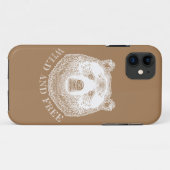 Hoofd beer, vrij en vrij, handtekening afbeelding Case-Mate iPhone case (Achterkant (horizontaal))