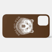 Hoofd beer, vrij en vrij, handtekening afbeelding Case-Mate iPhone case (Achterkant (horizontaal))