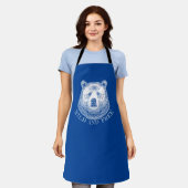 Hoofd beer, vrij en vrij, handtekening afbeelding schort (Gedragen)