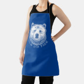 Hoofd beer, vrij en vrij, handtekening afbeelding schort (Insitu)