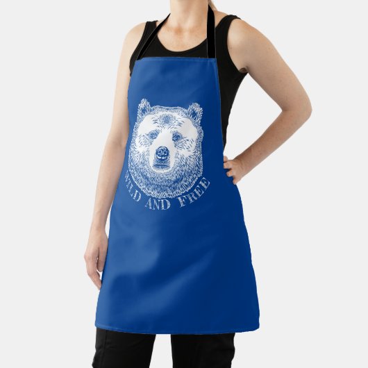 Hoofd beer, vrij en vrij, handtekening afbeelding schort (Insitu)