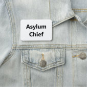 Hoofd bewerkbare tekstnaam asielaanvraag naamplaatje (In situ)