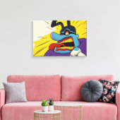 HOOFD BLUE MEANIE CANVAS AFDRUK (Insitu (Woonkamer))