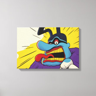 HOOFD BLUE MEANIE CANVAS AFDRUK