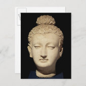 Hoofd boeddha, Greco-Boeddhistische stijl Briefkaart (Voorkant / Achterkant)