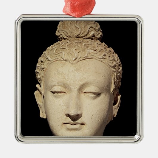 Hoofd boeddha, Greco-Boeddhistische stijl Metalen Ornament (Voorkant)
