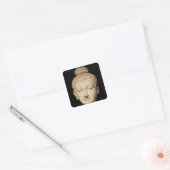 Hoofd boeddha, Greco-Boeddhistische stijl Vierkante Sticker (Envelop)