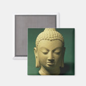 Hoofd Boeddha, Sarnath (zandsteen) Magneet (Voorkant / Achterkant)