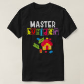 Hoofd Bouwer bouwt klokken Brick bouwt aan T-shirt (Design voorkant)