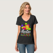 Hoofd Bouwer Bricks Kinder jongens T-shirt (Voorkant volledig)