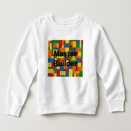 Hoofd Bouwer Kinder Blokken - Sweatshirt (Voorkant)