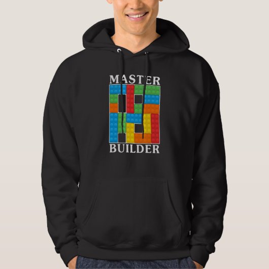 Hoofd Bouwer Kinder Bouwstenen Strijdspeelgoed Hoodie (Voorkant)