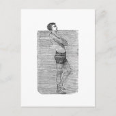 Hoofd boven Briefkaart water (Voorkant)