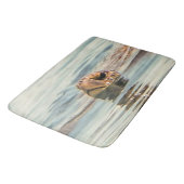 Hoofd boven de waterschildpad badmat (Gekanteld)