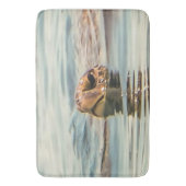 Hoofd boven de waterschildpad badmat (Voorkant Verticaal)