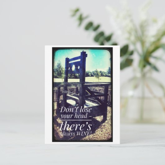 hoofd briefkaart (Staand voorkant)