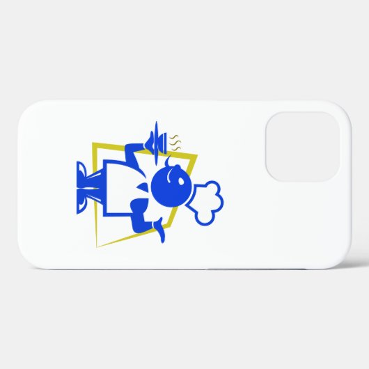 Hoofd Case-Mate iPhone Case (Achterkant (horizontaal))