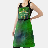 Hoofd Chef groene mannen keuken Schort (Insitu)