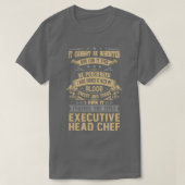Hoofd Chef voor altijd titel Taakcode T-shirt (Design voorkant)