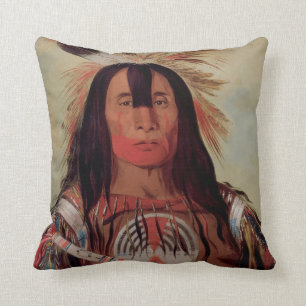 Hoofd Chief 1832 Native American MoJo Pillow Kussen