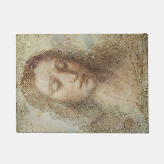 Hoofd Christus (Christendom) (Leonardo da Vinci) Deurmat (Voorkant)