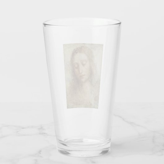 Hoofd Christus (Christendom) (Leonardo da Vinci) Glas (Achterkant)