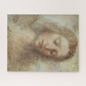 Hoofd Christus (Christendom) (Leonardo da Vinci) Legpuzzel (Horizontaal)