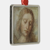 Hoofd Christus (Christendom) (Leonardo da Vinci) Metalen Ornament (Rechts)