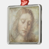Hoofd Christus (Christendom) (Leonardo da Vinci) Metalen Ornament (Links)