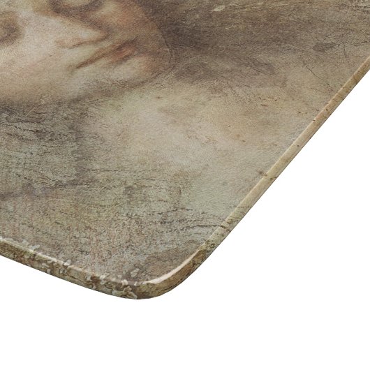 Hoofd Christus (Christendom) (Leonardo da Vinci) Snijplank (Hoek)