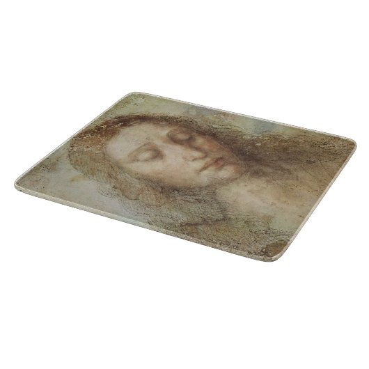 Hoofd Christus (Christendom) (Leonardo da Vinci) Snijplank (Hoek)