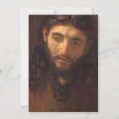 Hoofd Christus door Rembrandt 1648 Kaart (Voorkant)