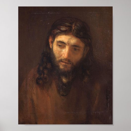 Hoofd Christus door Rembrandt 1648 Poster (Voorkant)
