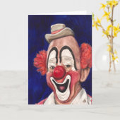Hoofd Clown Lou Jacobs Kaart (Gele Bloem)