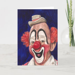 Hoofd Clown Lou Jacobs Kaart