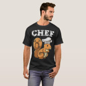 Hoofd Coking Funny Culinary Kitchen space theme 8 T-shirt (Voorkant volledig)