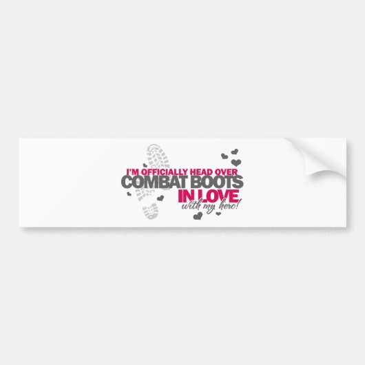 Hoofd Combat Boots Bumpersticker (Voorkant)