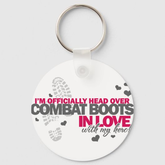 Hoofd Combat Boots Sleutelhanger (Voorkant)