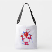 Hoofd Crossbody Tas (Voorkant)
