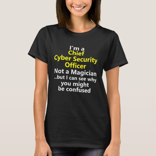 Hoofd Cyber Security Officer Directeur Manager Baa T-shirt (Voorkant)