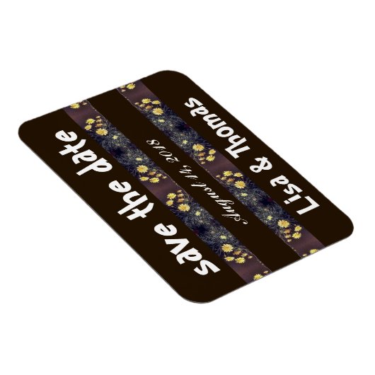 Hoofd Daisy Bloemen Save Datum Magnet Magneet (Rechterzijde)