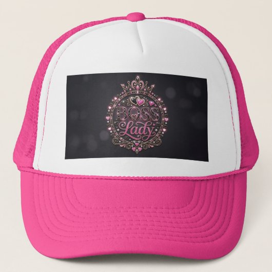 Hoofd Dame Trucker Hoed Pet (Voorkant)