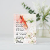 Hoofd - de Natuur van de Liefde van de Poëzie van Feestdagenkaart (Staand voorkant)