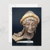 Hoofd die van Hermes pilos dragen Briefkaart (Voorkant / Achterkant)