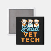 Hoofd dierenarts technicus magneet (Voorkant / Achterkant)