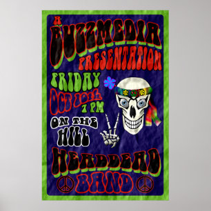 Hoofd Doodband concert Poster