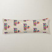 "Hoofd draait Petten" Lichaamskussen (Achterkant)