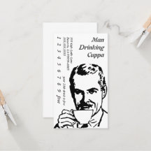 Hoofd Drink lijn Art Morning Cuppa